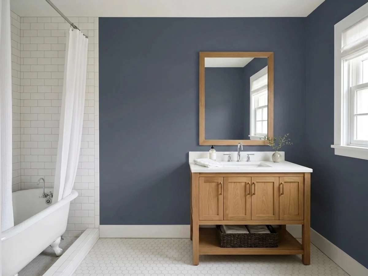 Room painted in Hale Navy