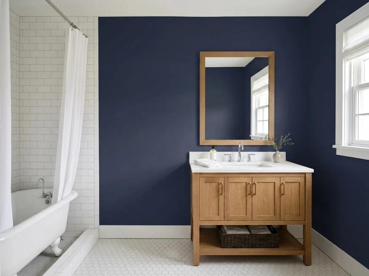 Portola Paints Nightlife in a bathroom