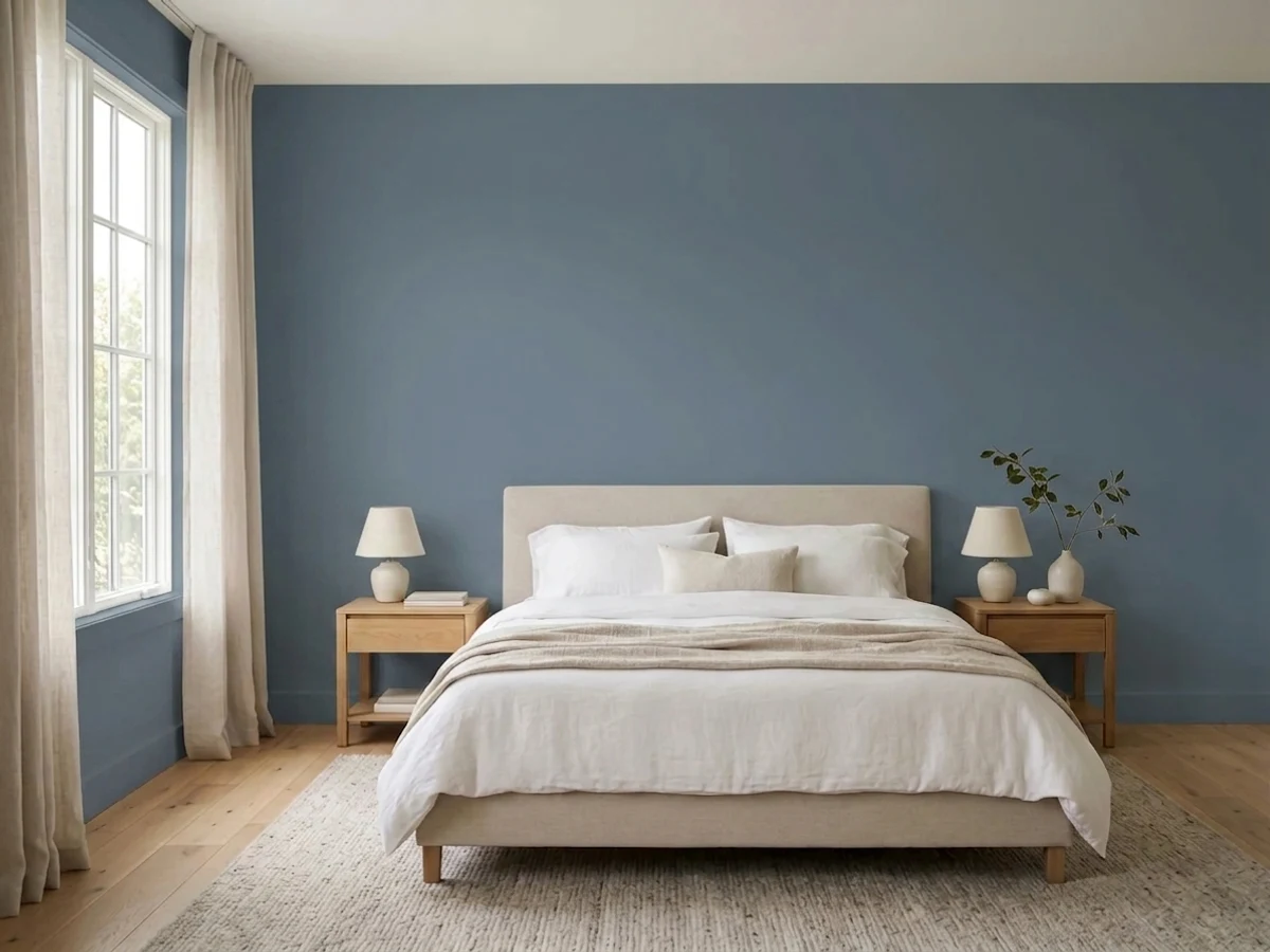 Backdrop Blue room painted in the visualizer