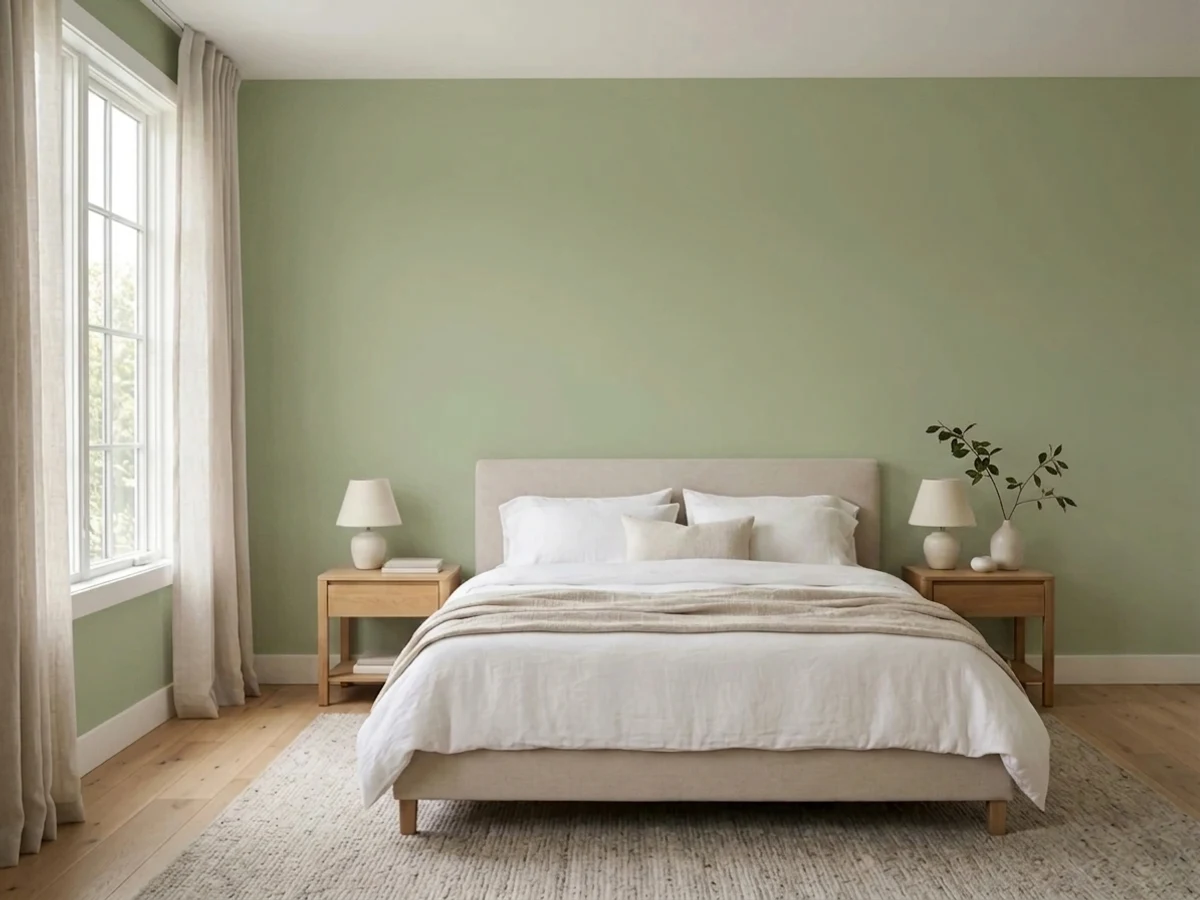 Behr Back To Nature in a bedroom