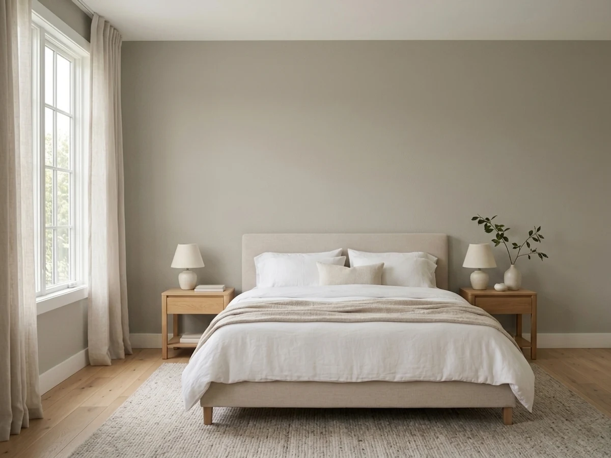 Behr Dolphin Fin in a bedroom