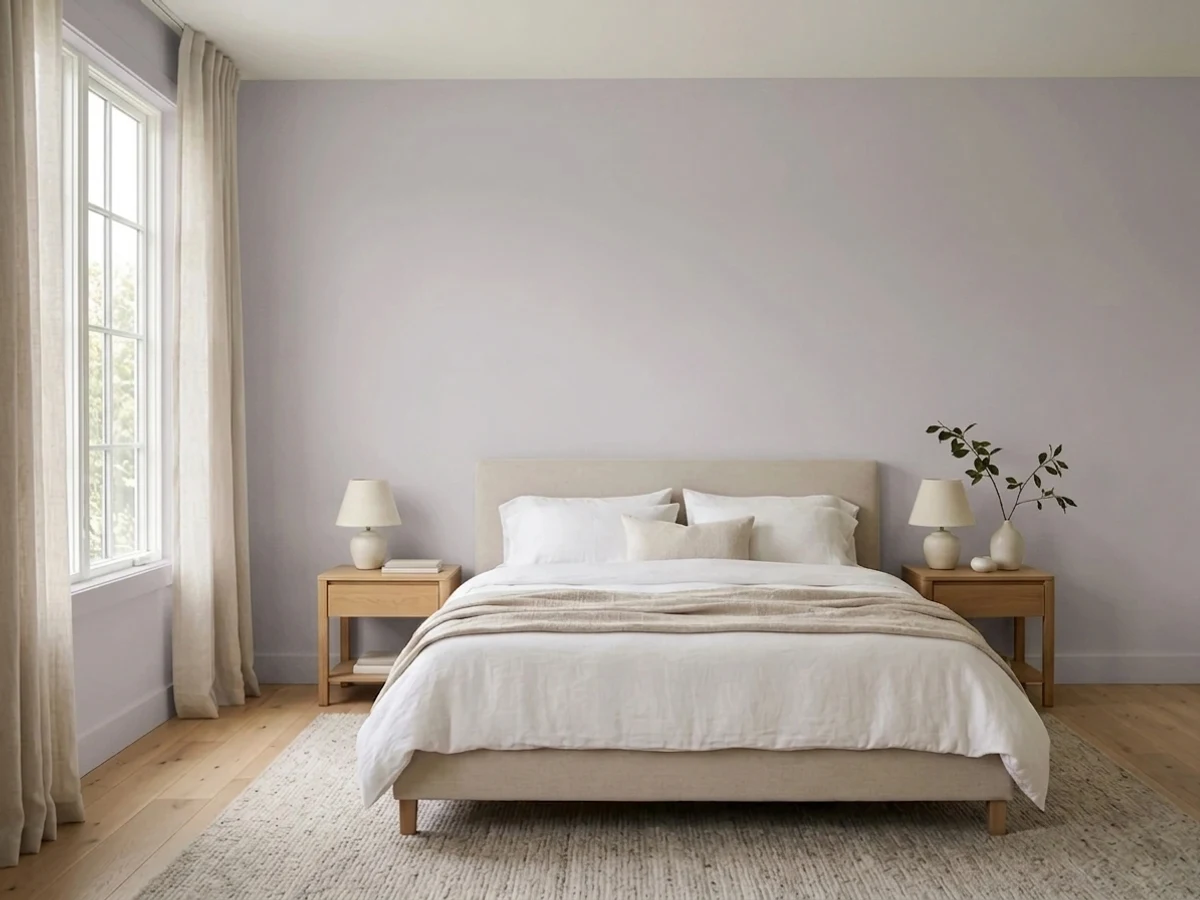 C2 Paint Cool Fog in a bedroom