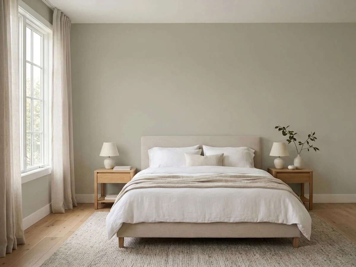 Dunn-Edwards Foggy Day in a bedroom