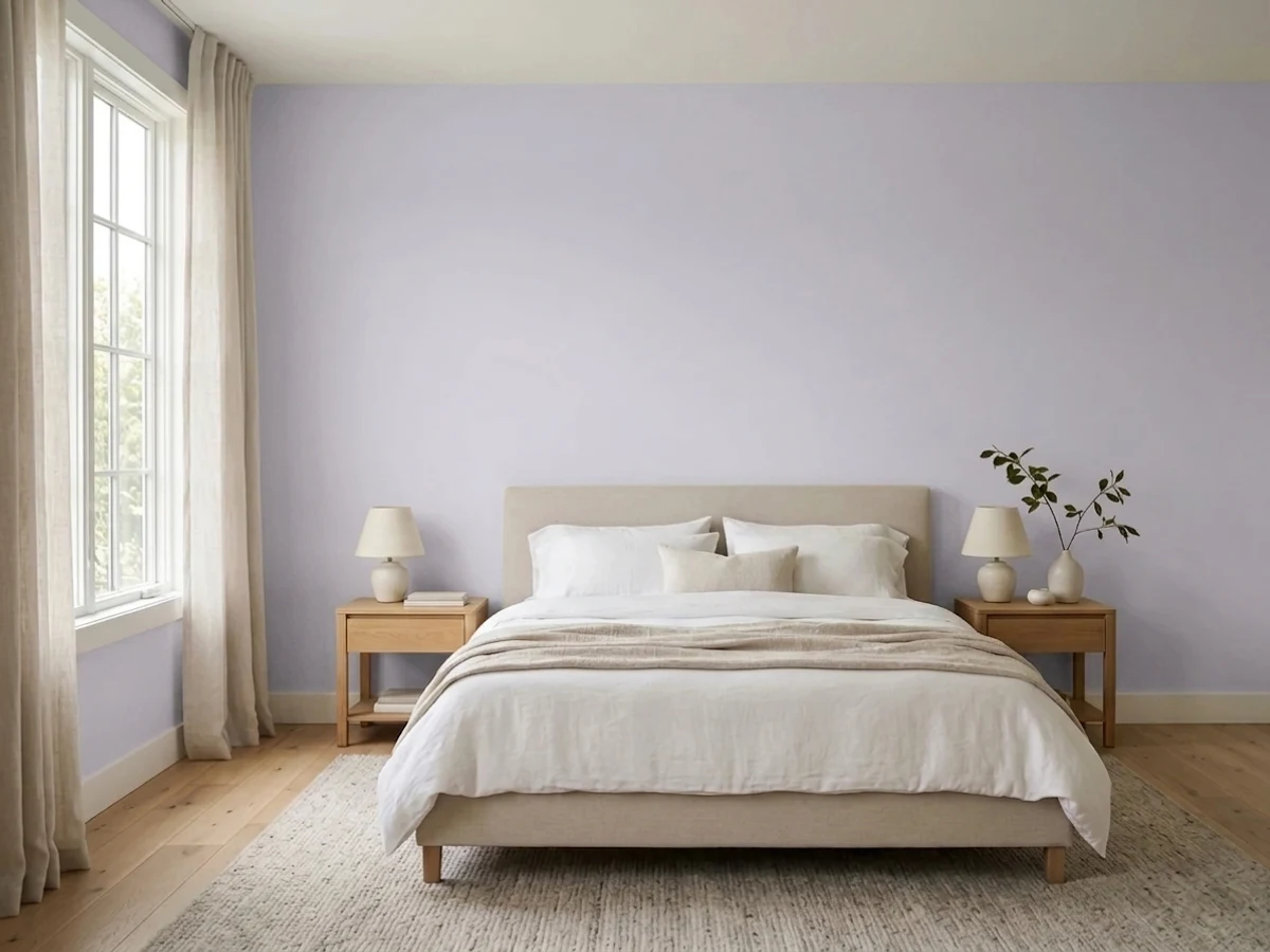 Dutch Boy Whispered Lilac in a bedroom