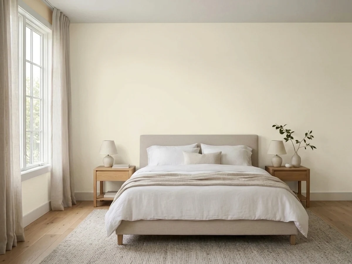 Magnolia Home One Horn White in a bedroom