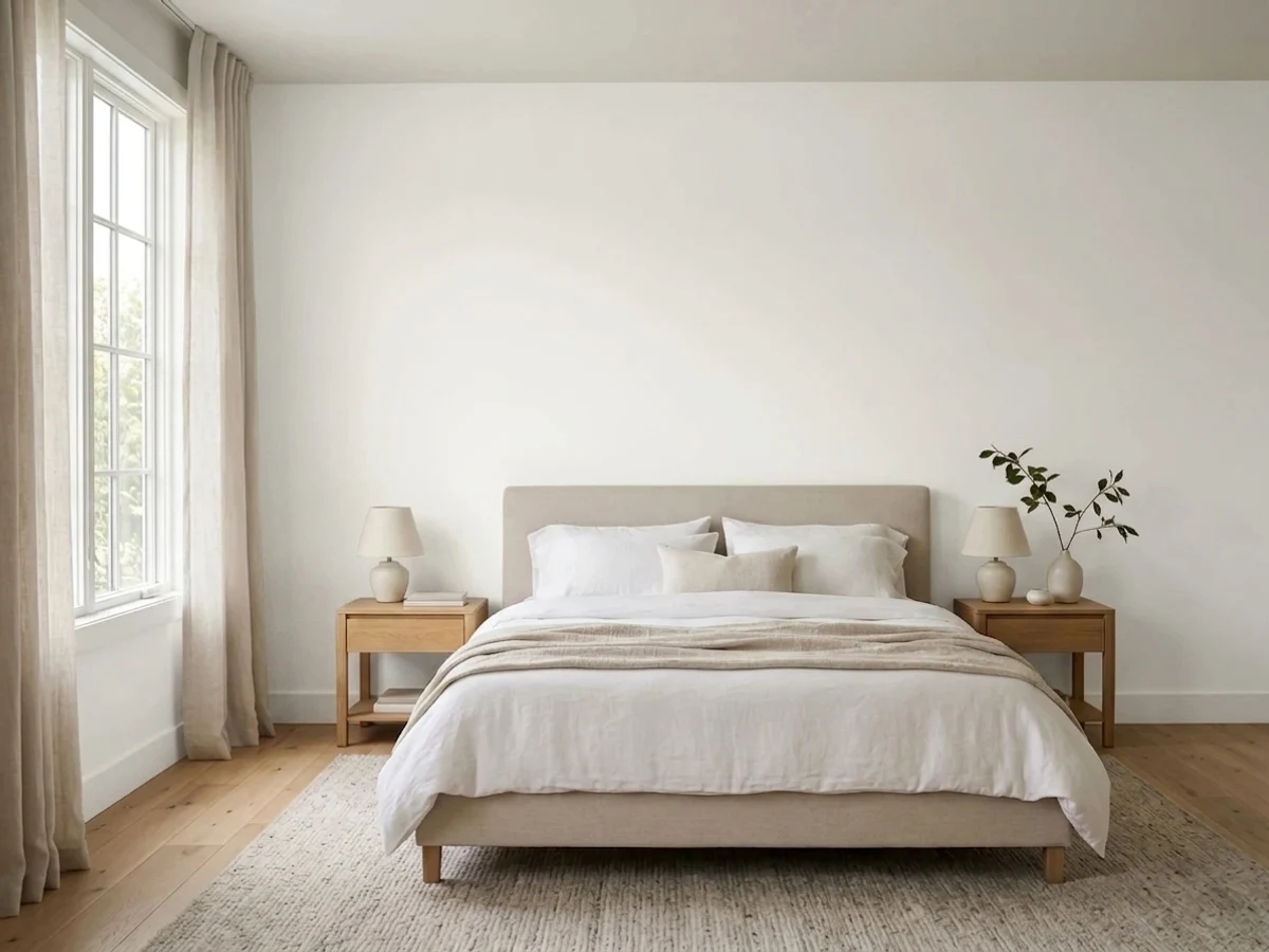 Magnolia Home True White in a bedroom
