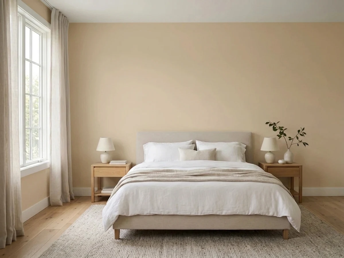 Portola Paints Antigua in a bedroom