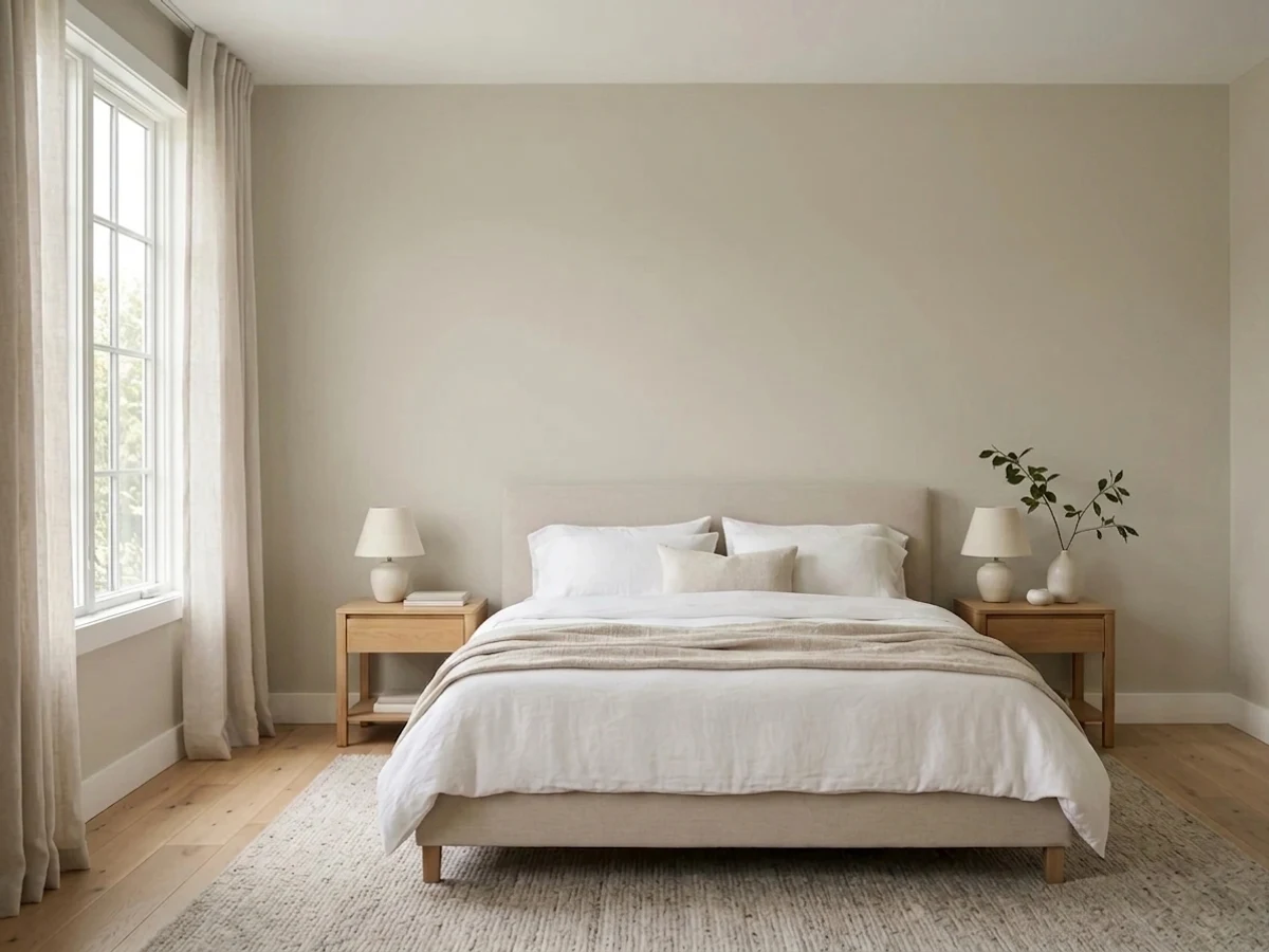 Valspar Filtered Shade in a real bedroom