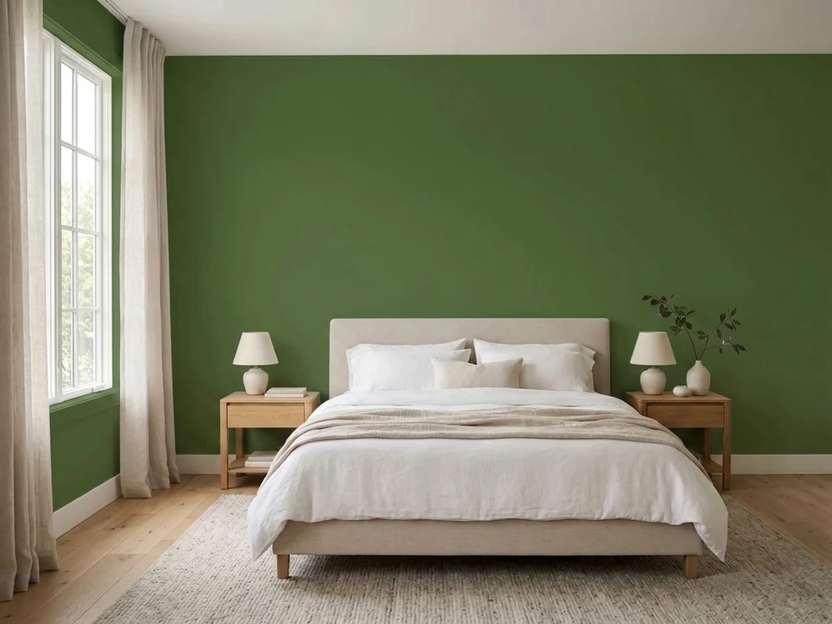 Valspar Lime Twist in a bedroom