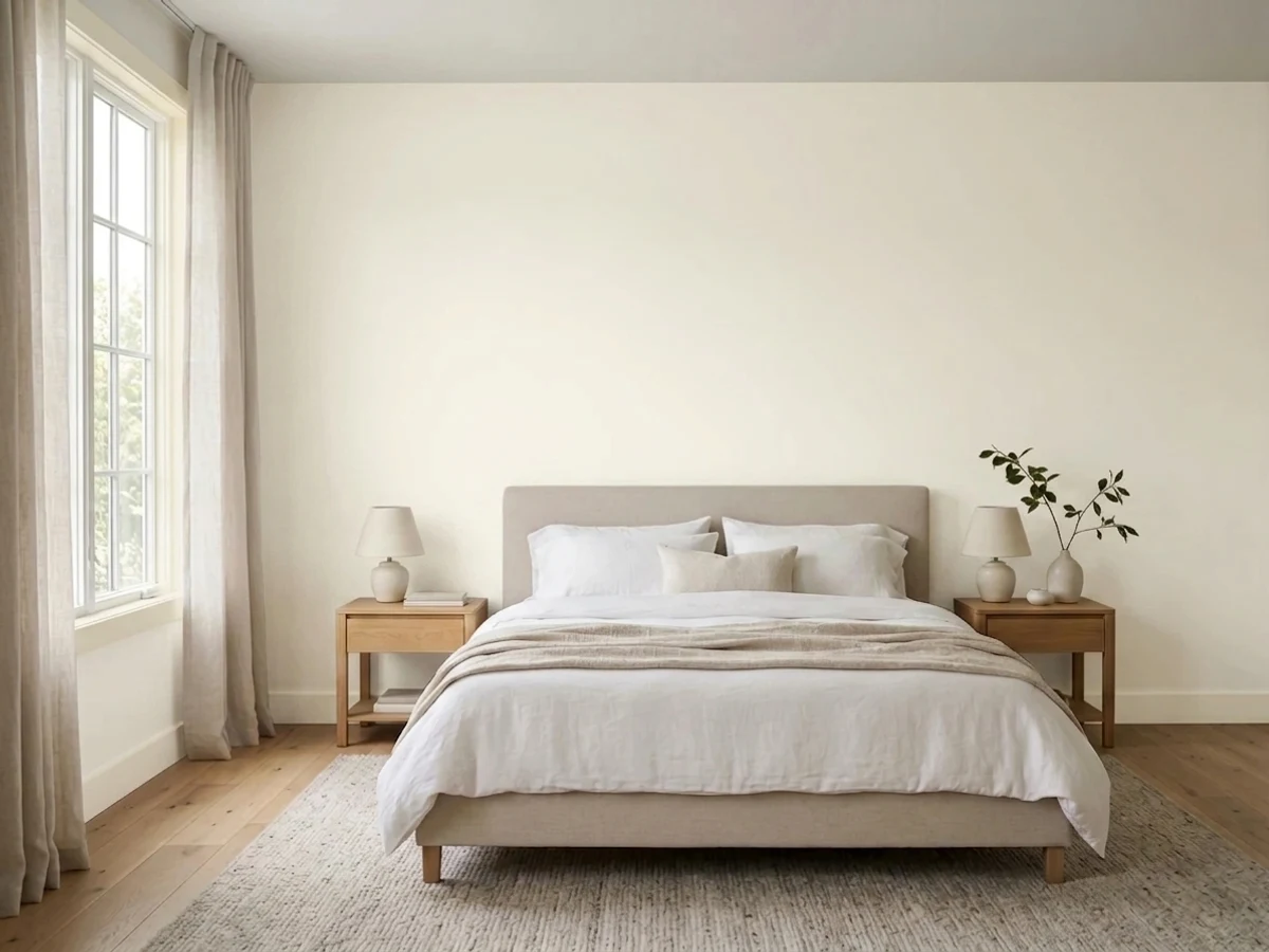 Valspar Ultra White in a bedroom