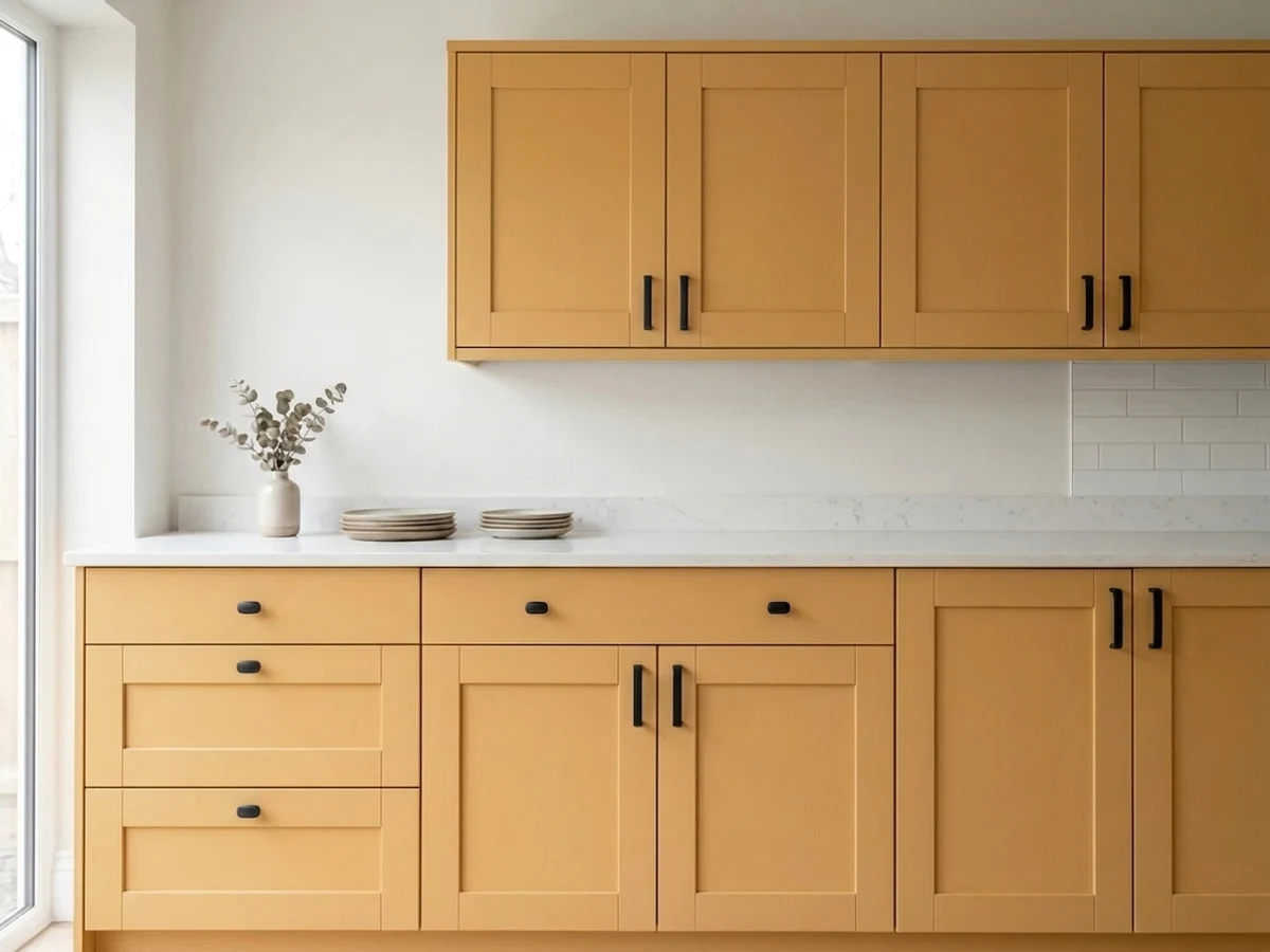 Kitchen painted in Annie Sloan Arles
