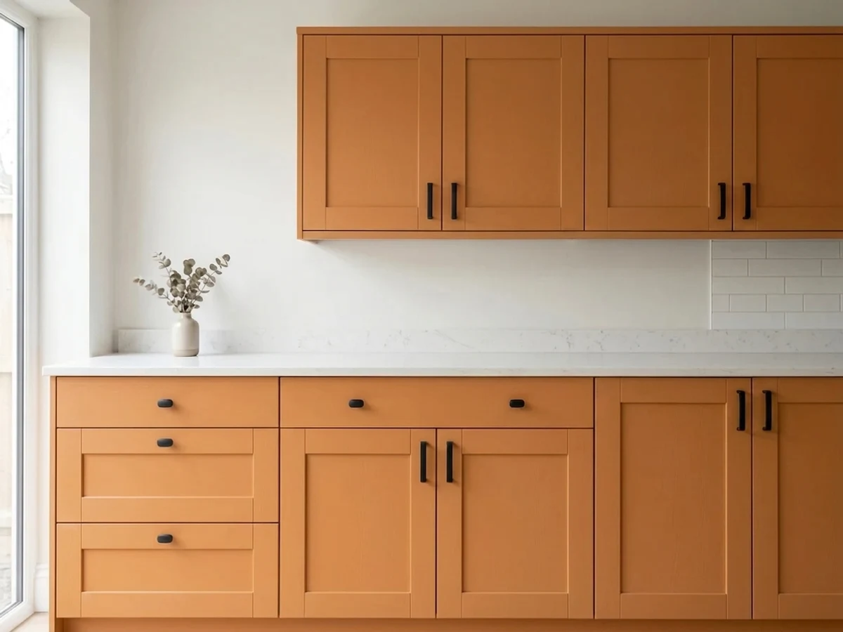Annie Sloan Barcelona Orange in a cabinet