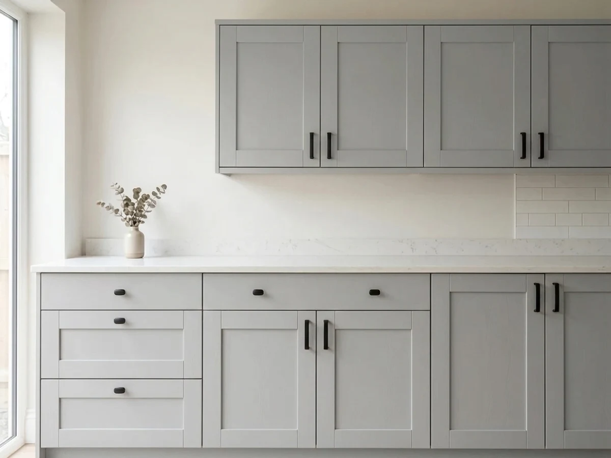 Annie Sloan Chicago Grey in a cabinet