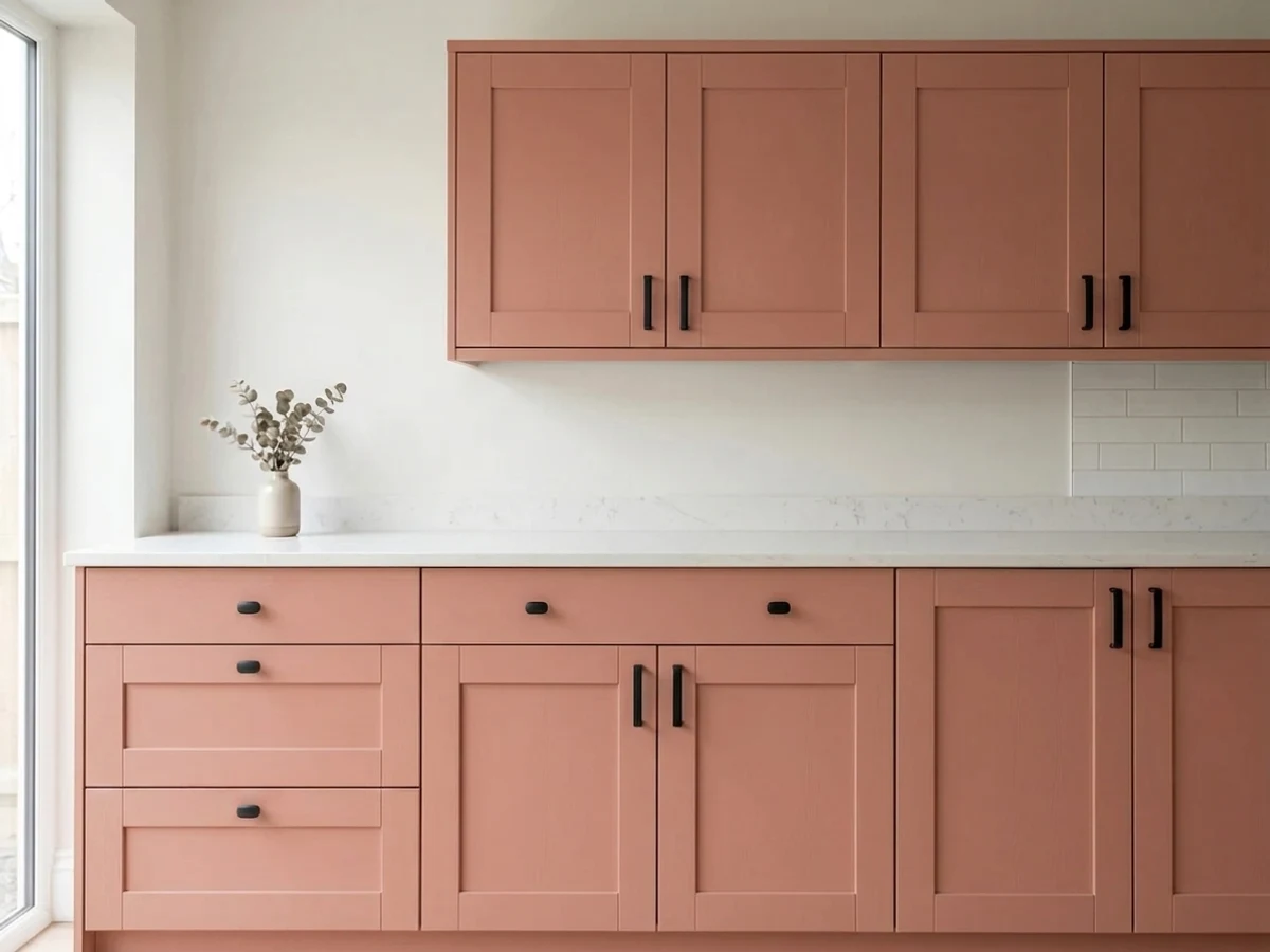 Annie Sloan Scandinavian Pink in a cabinet