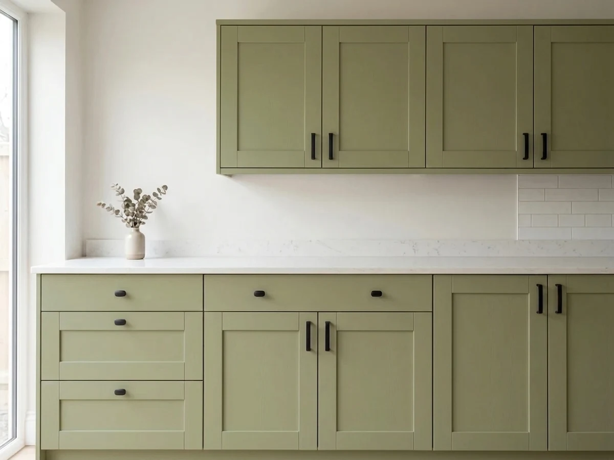 Behr Back To Nature in a cabinet