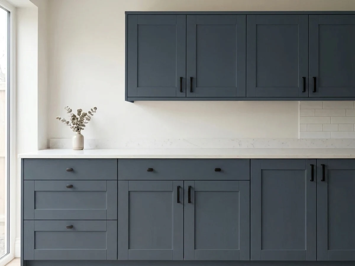 Behr Club Navy in a cabinet