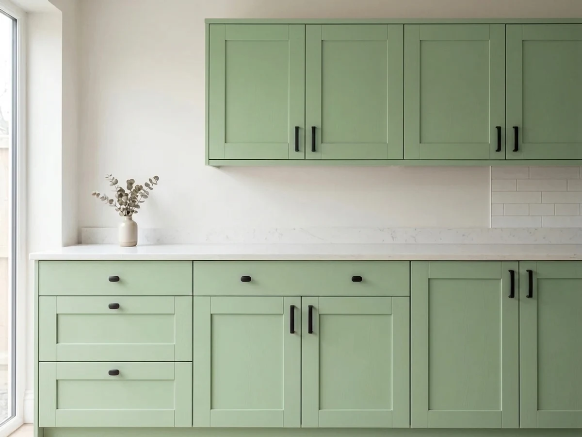 Behr Jojoba in a cabinet