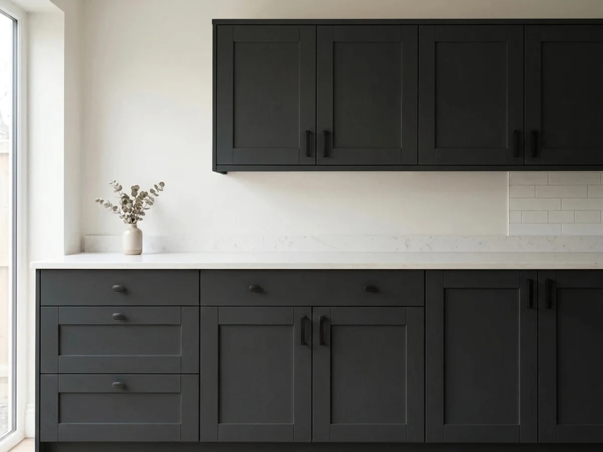 Benjamin Moore Black in a cabinet
