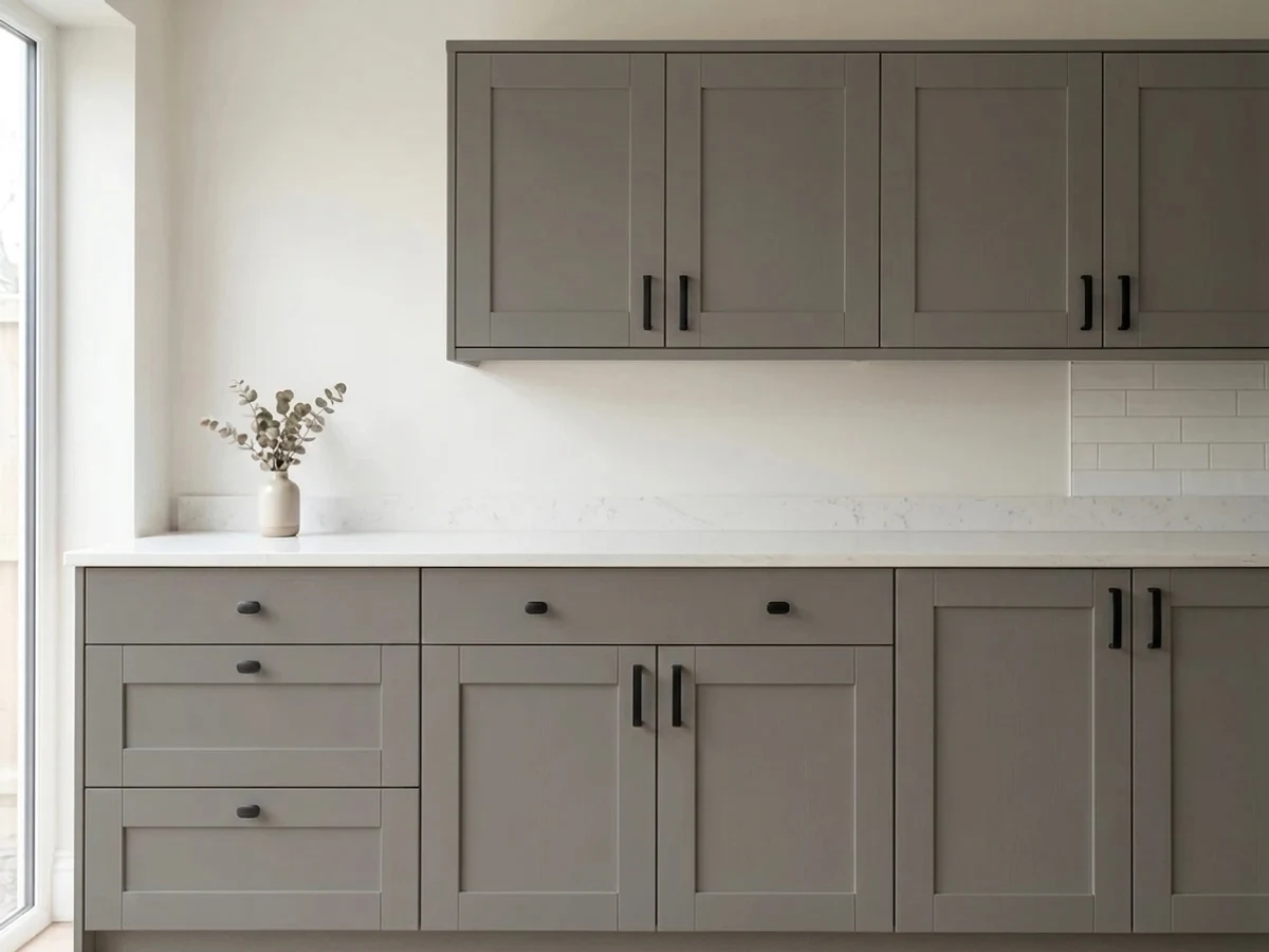 Benjamin Moore Chelsea Gray in a cabinet