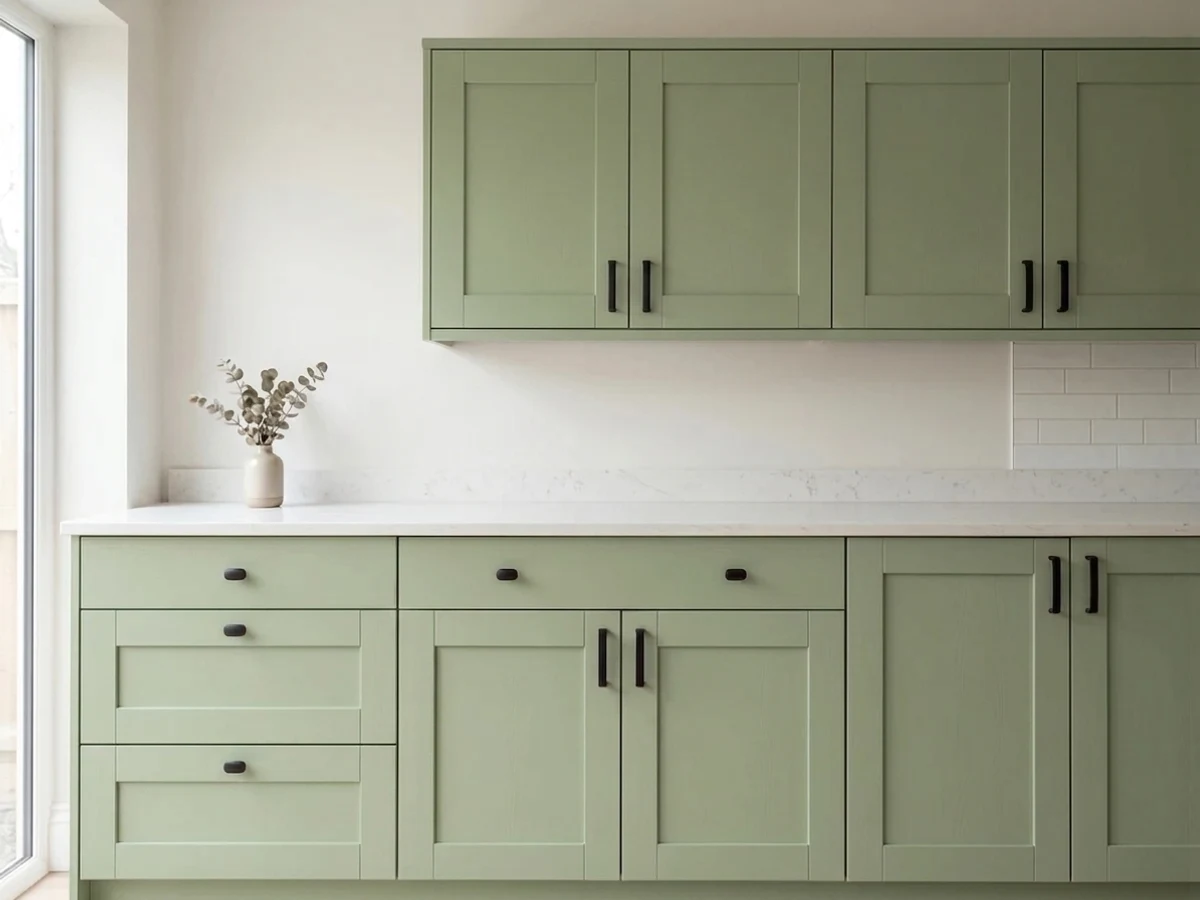 Benjamin Moore Guilford Green in a cabinet