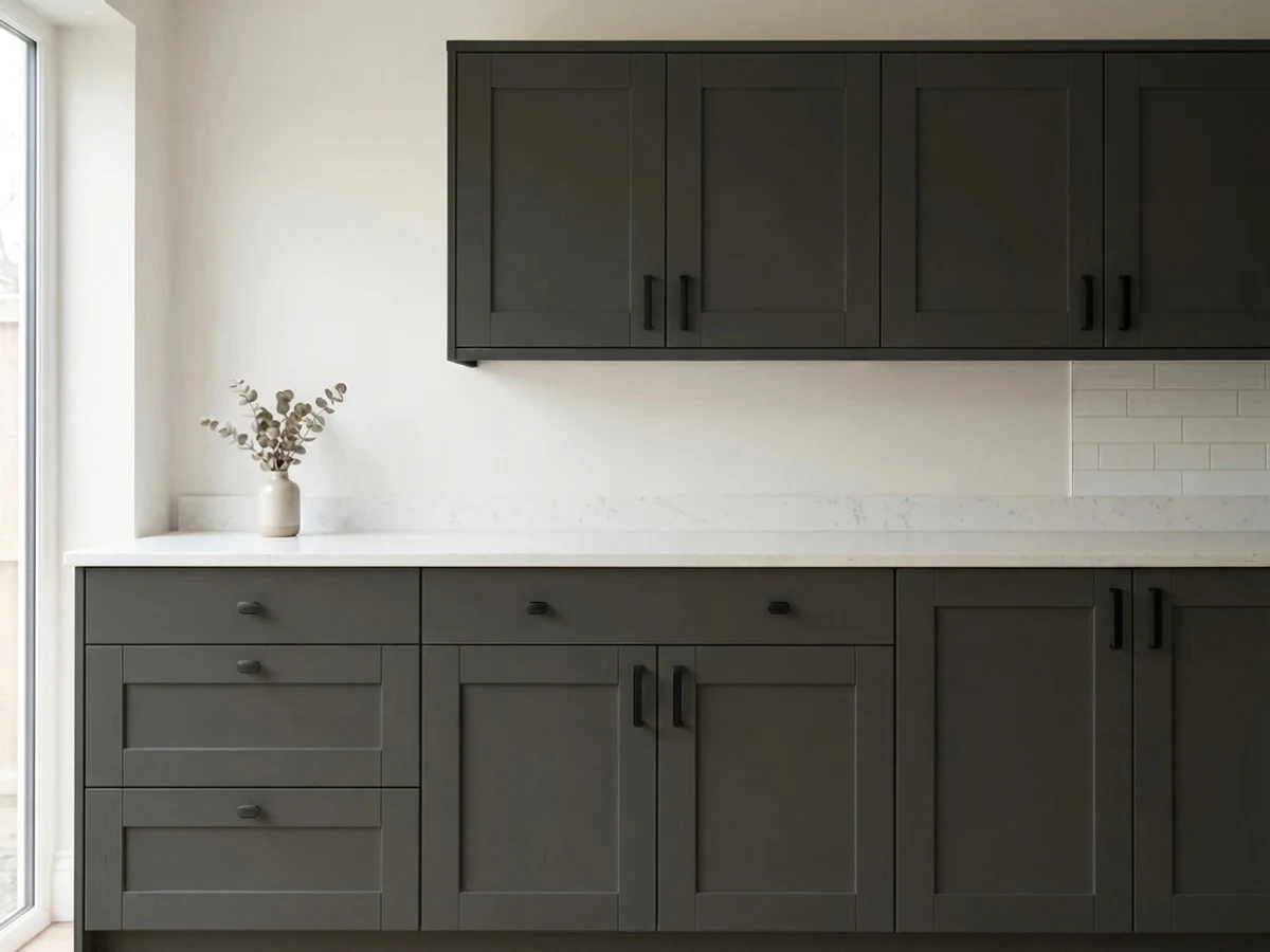 Farrow & Ball Off-Black in a cabinet