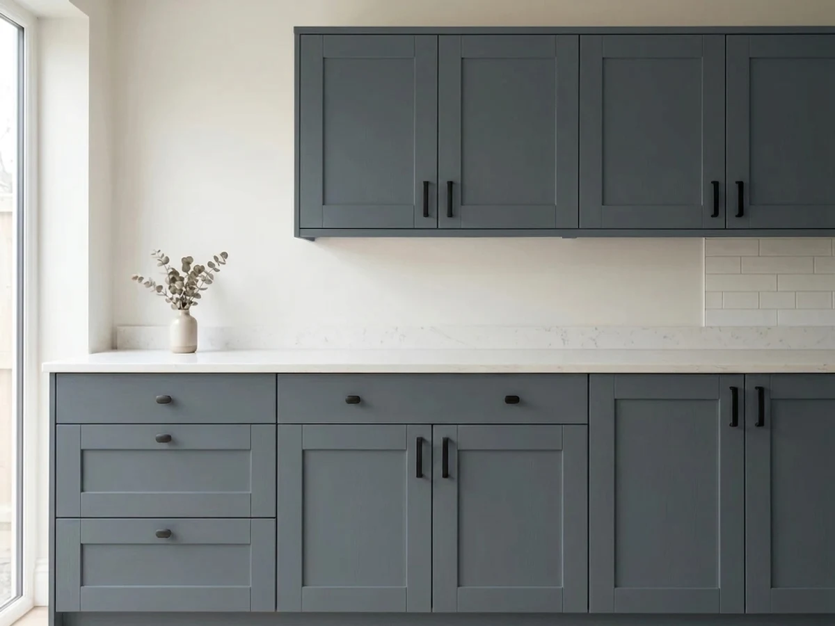 PPG / Glidden Mysterious in a cabinet
