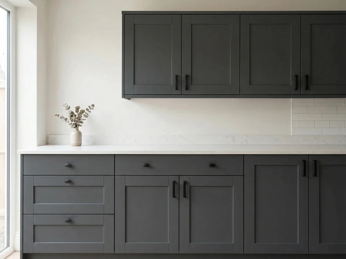 Sherwin-Williams Iron Ore in a cabinet