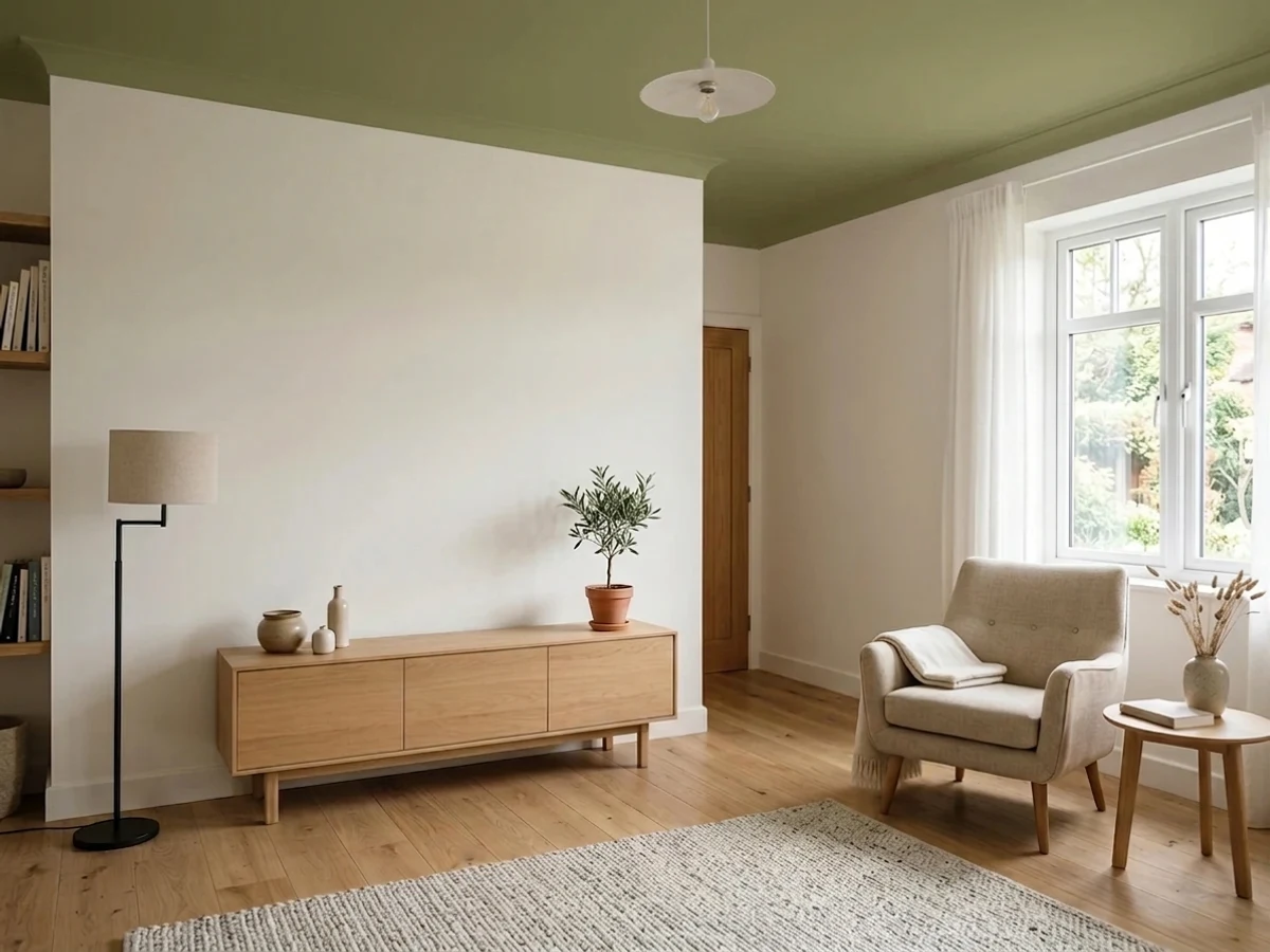 Behr Garden Salt Green in a ceiling