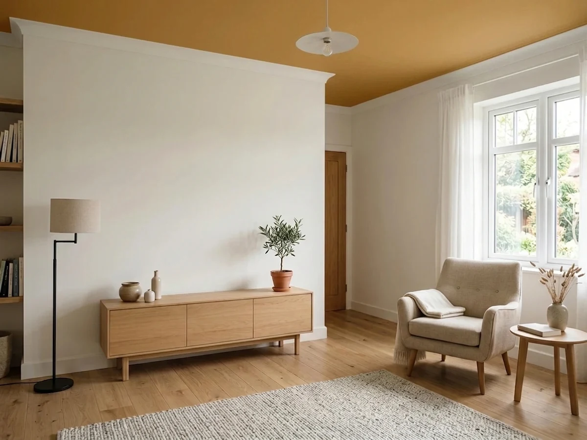 Behr Mustard Seed in a ceiling