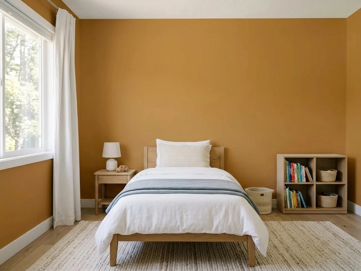 Behr Mustard Seed in a childrens room
