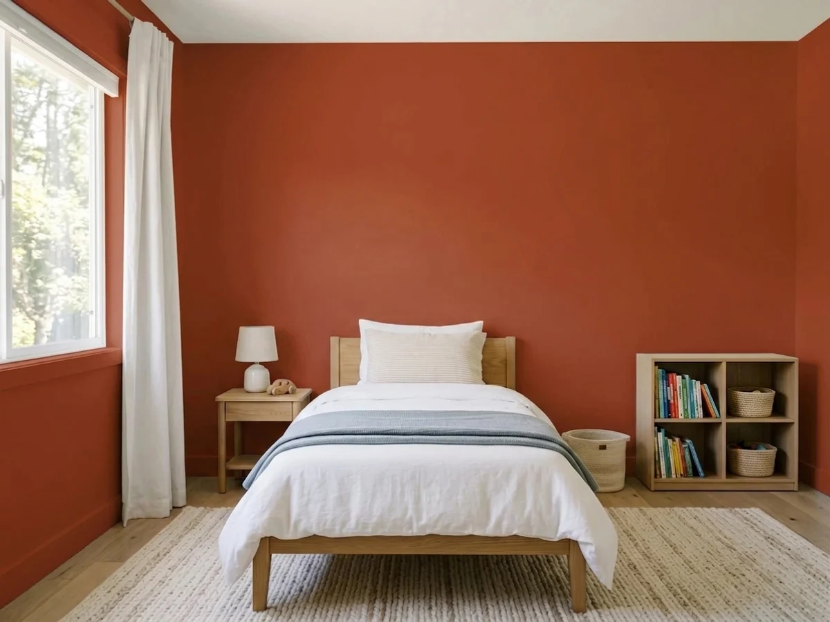 Behr Summer Heat in a childrens room