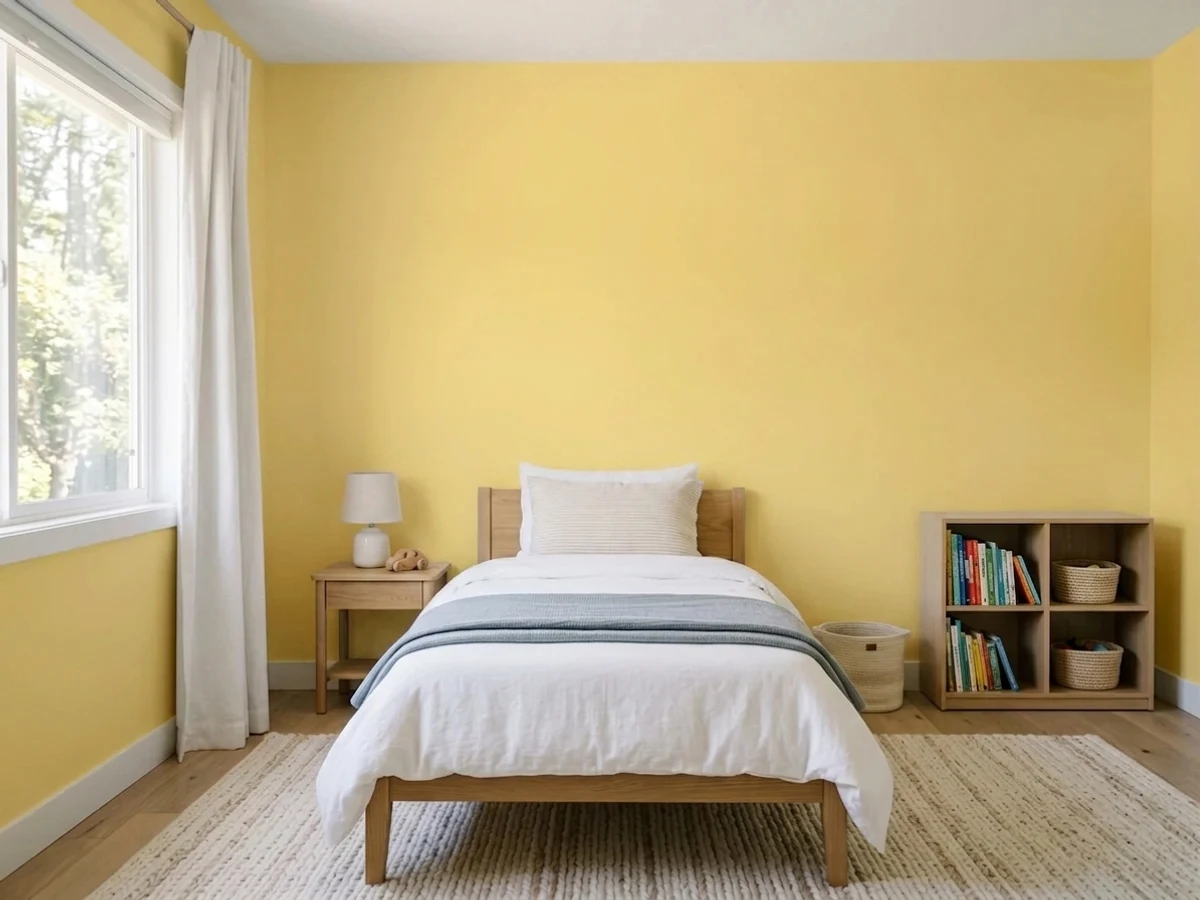 warm golden butter — trending yellow children's room colors 2026