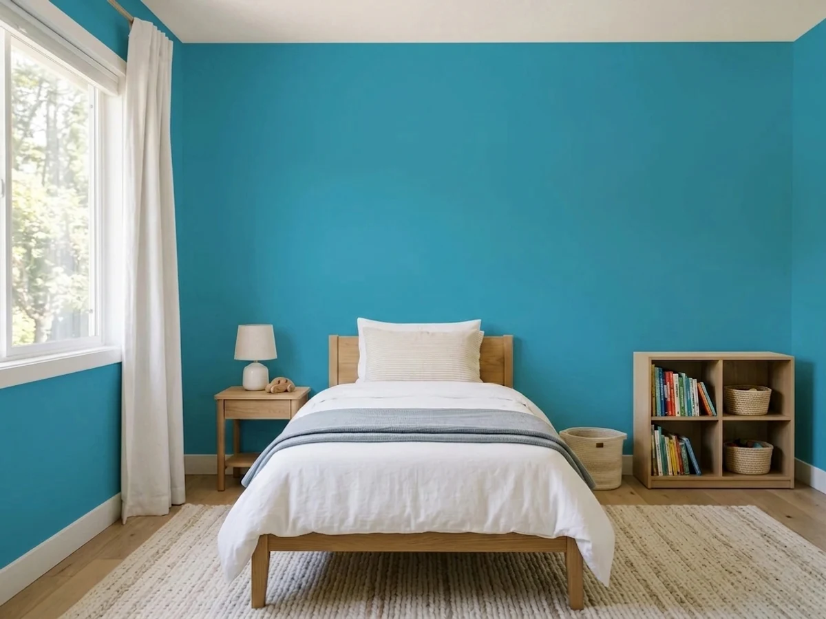 Benjamin Moore Dream I Can Fly in a childrens room