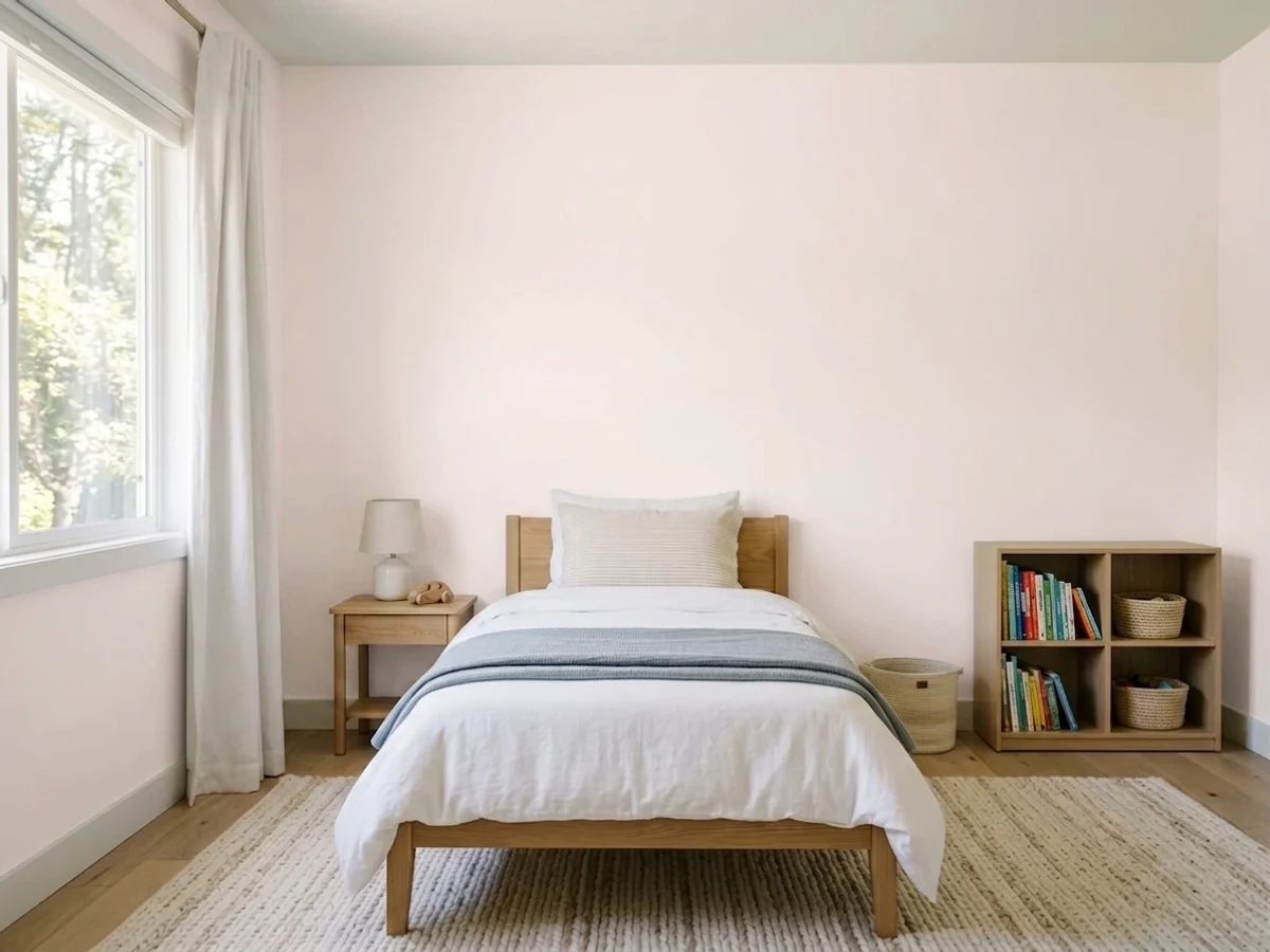 Benjamin Moore Pink Bliss in a childrens room