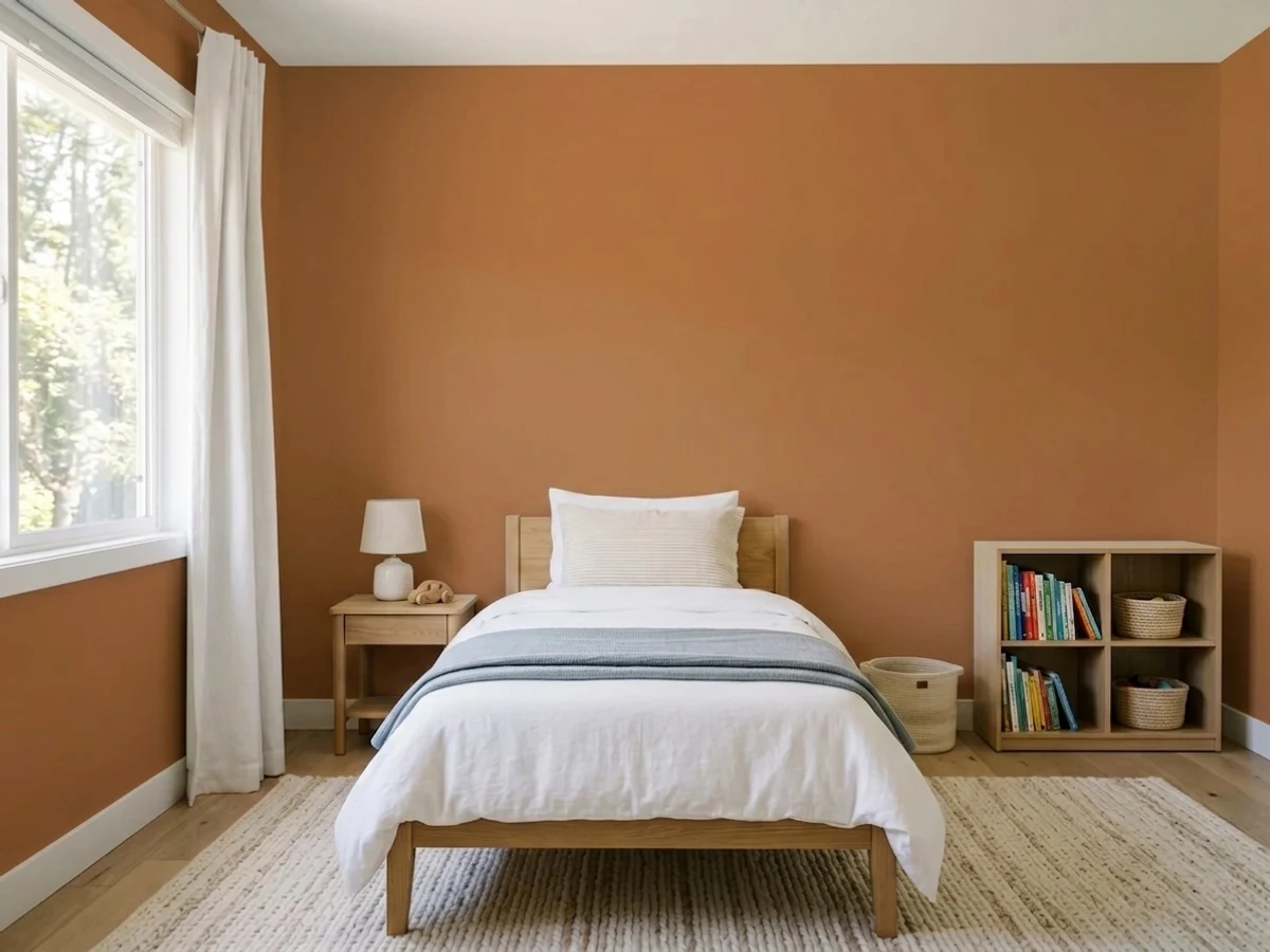 Sherwin-Williams Copper Pot in a childrens room