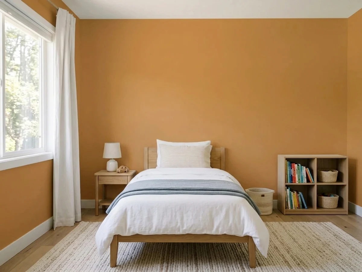 Sherwin-Williams Cut the Mustard in a childrens room