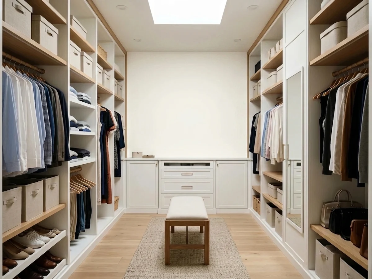 max-bright white for small closets — trending white closet colors 2026