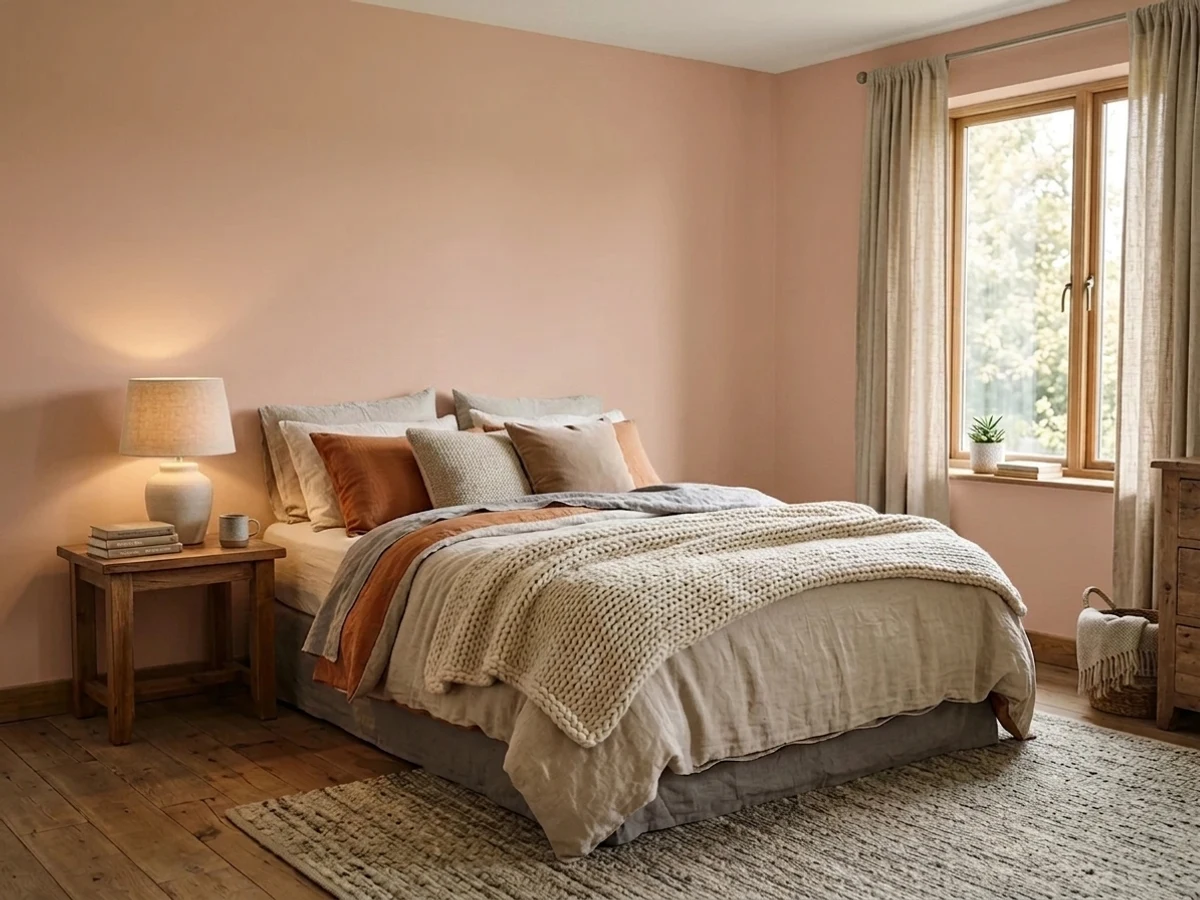 pink cozy bedroom color idea — First Crush
