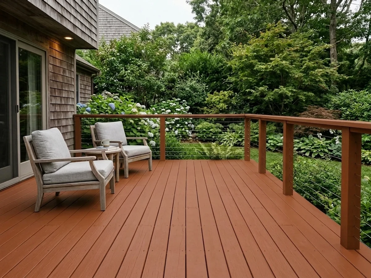 Behr Fall Leaves in a deck