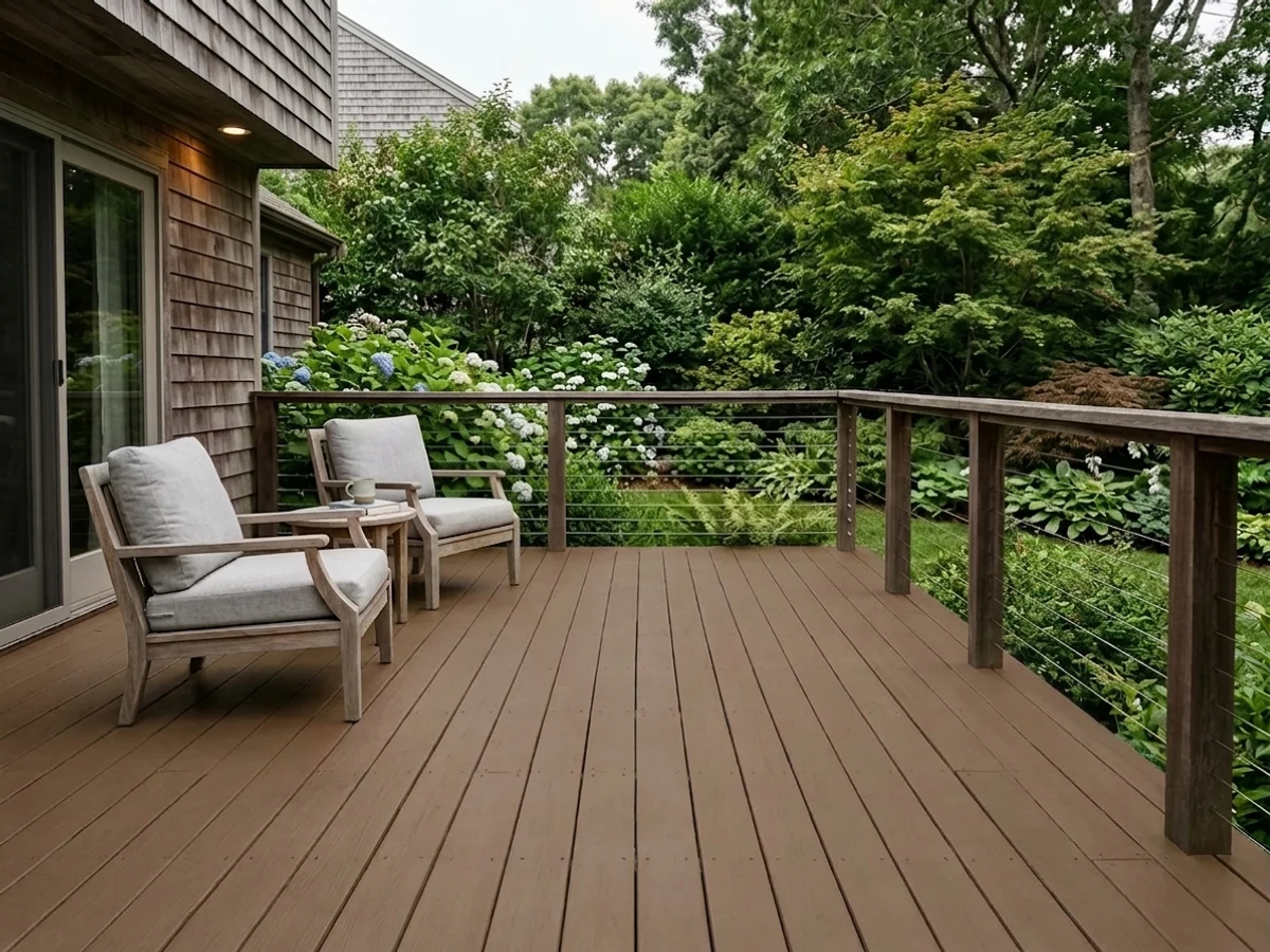 Benjamin Moore Old World in a deck