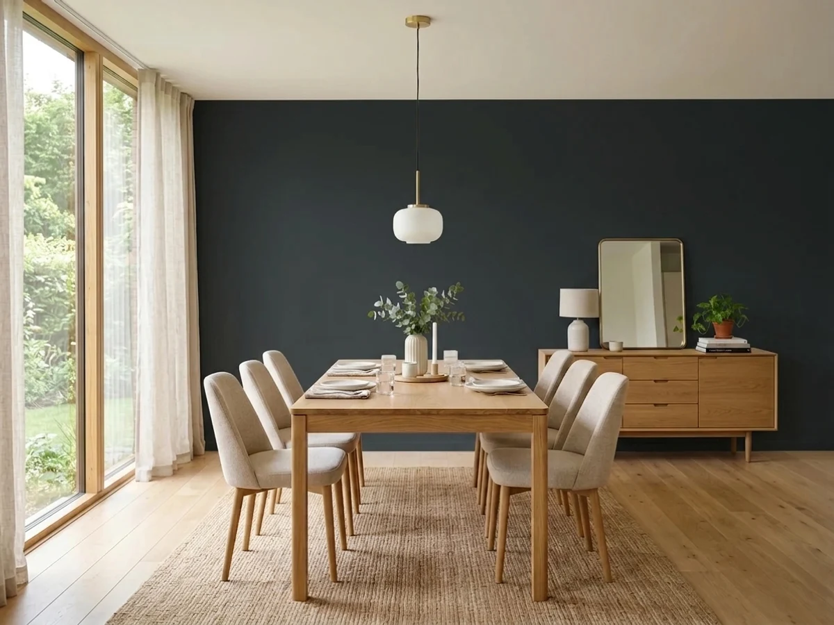 Behr Blackout in a dining room