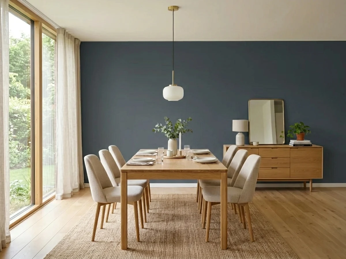 Room painted in Charcoal
