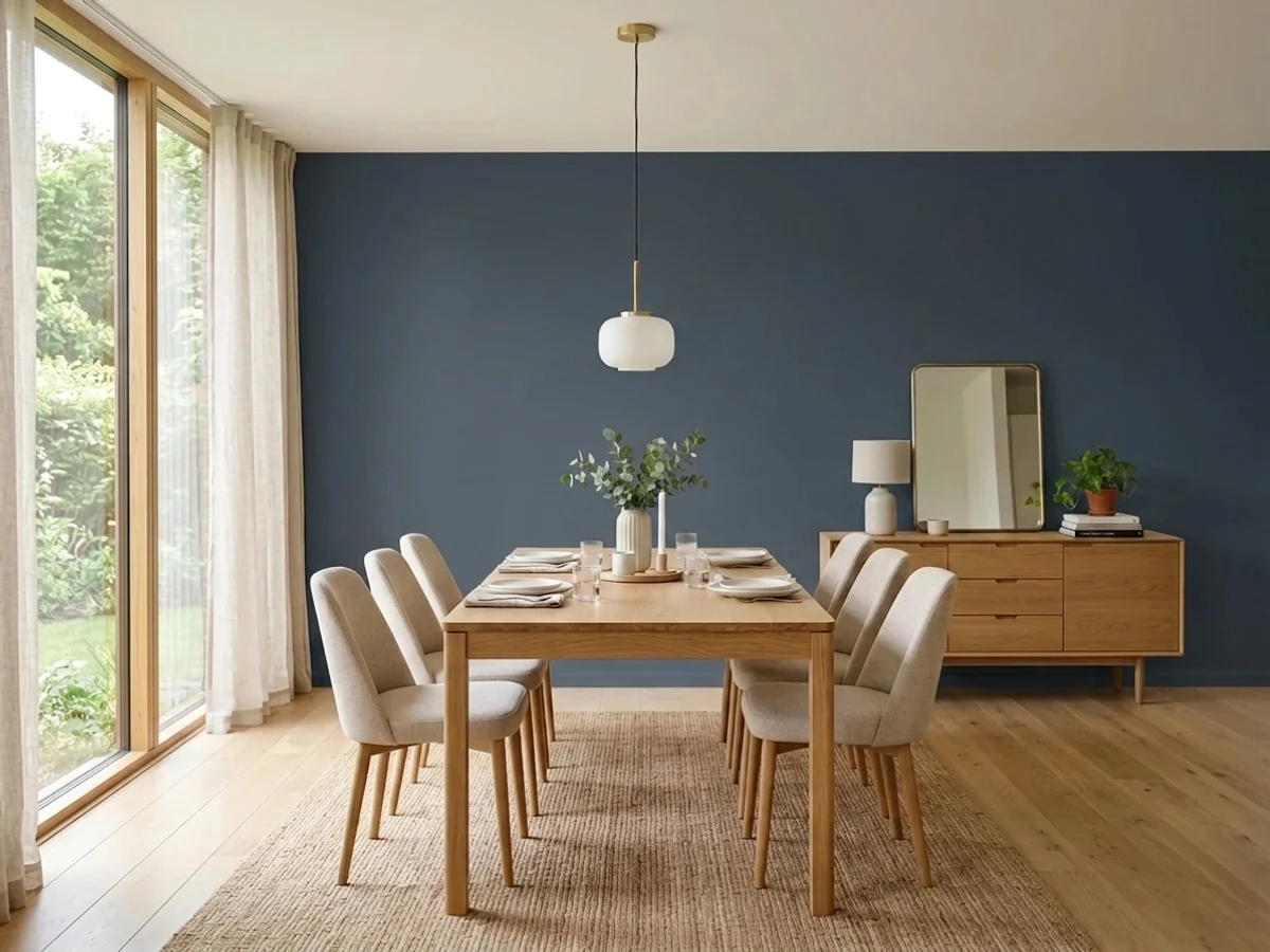 Behr Club Navy in a dining room