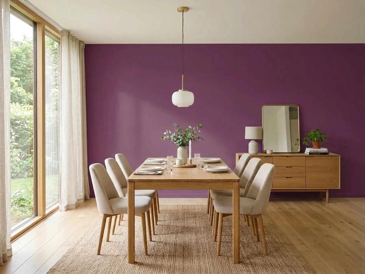 Behr Haunting Melody in a dining room
