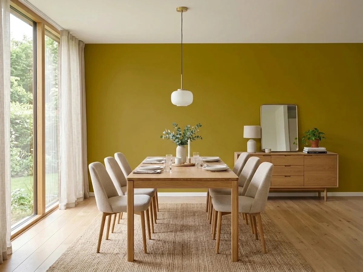 Behr Thai Curry in a dining room