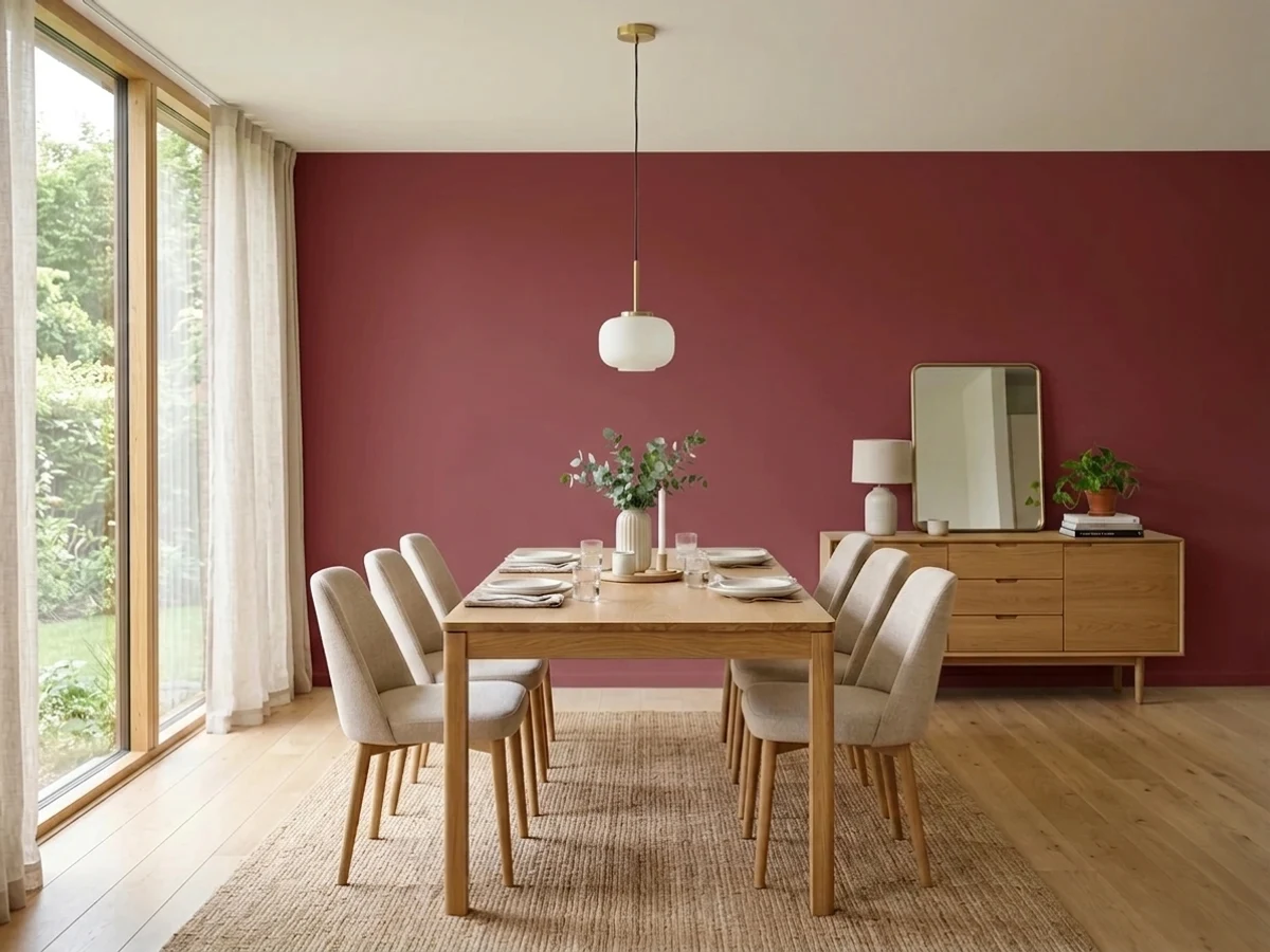 berry-toned red dining rooms — trending red dining room colors 2026