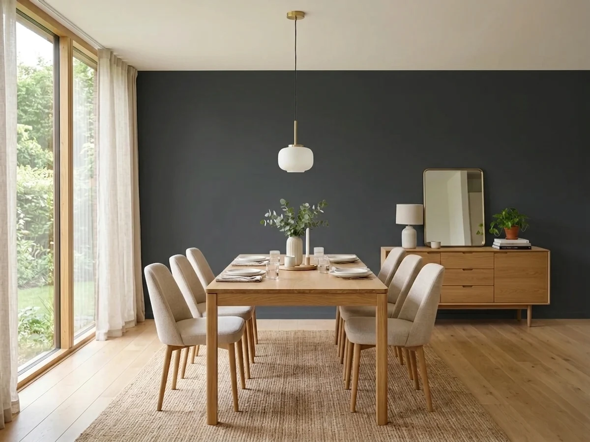 Farrow & Ball Railings in a dining room