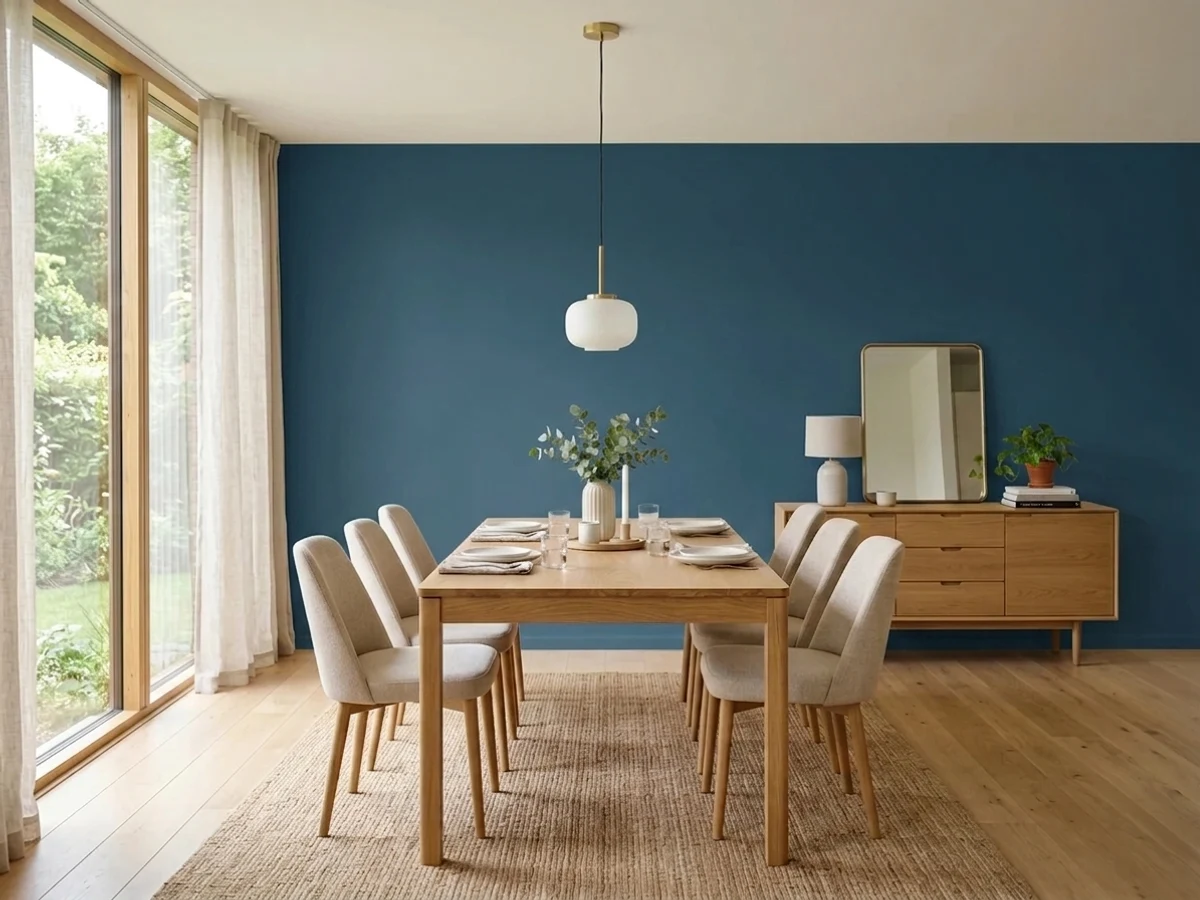 Valspar Time's Current in a dining room