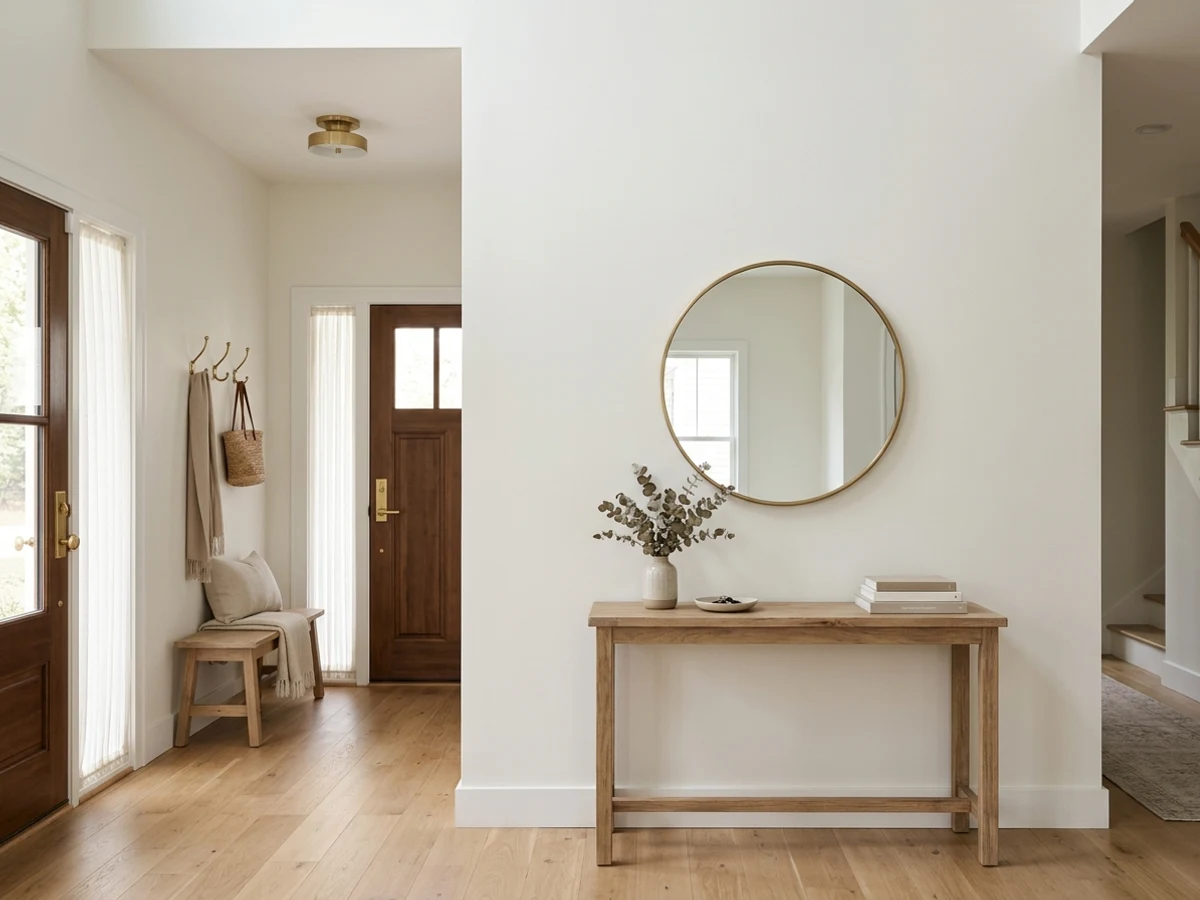 entryway before painting