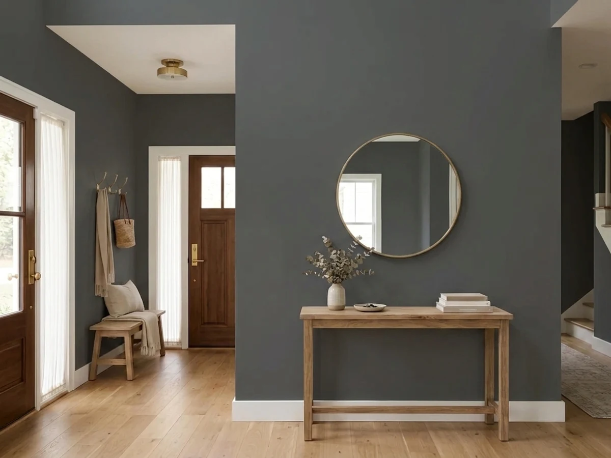Behr Cracked Pepper in a entryway